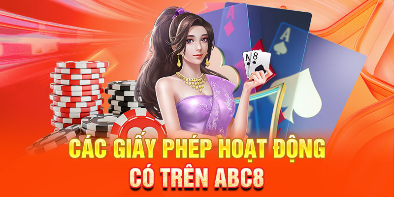 Các giấy phép hoạt động có trên ABC8